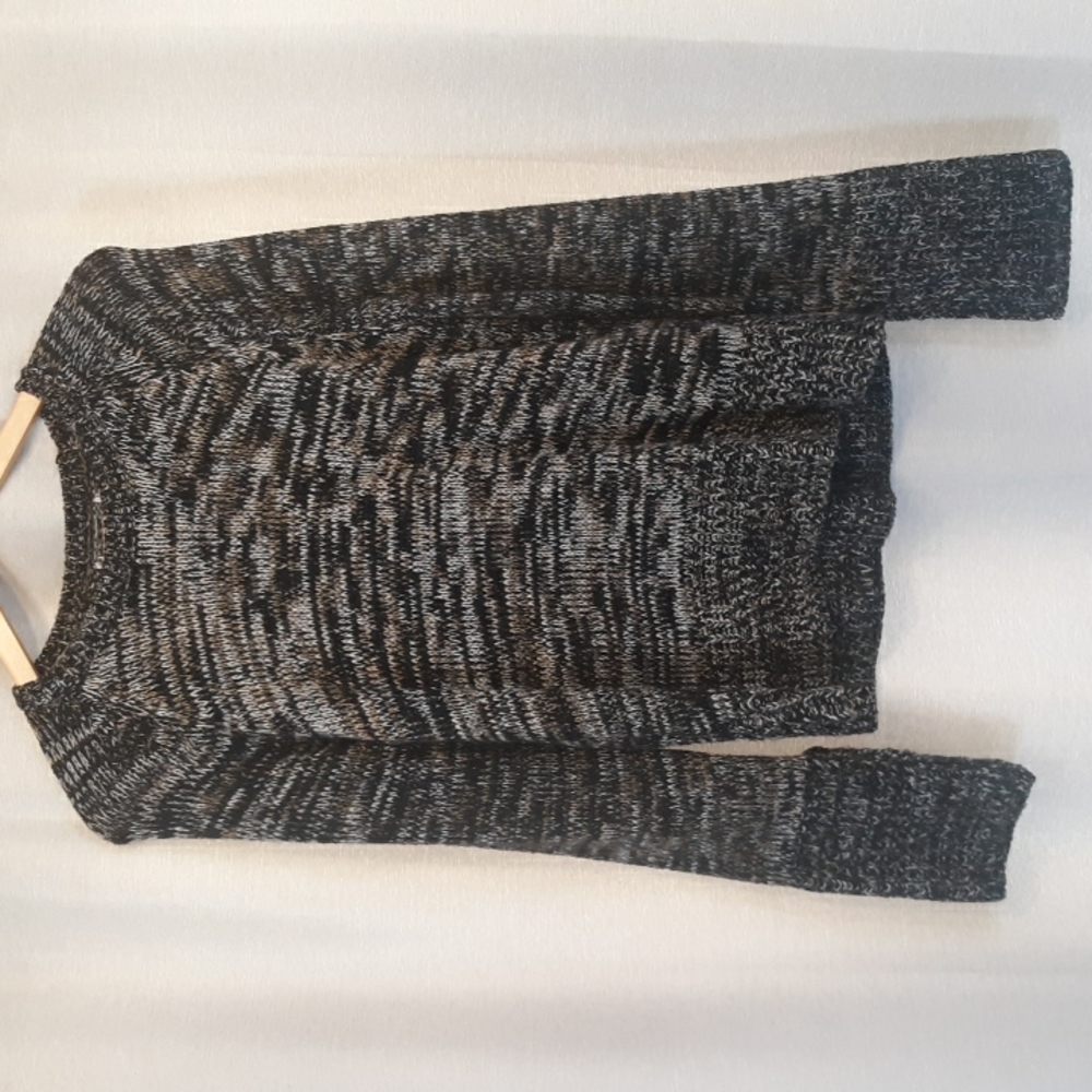 Black, White, Tan Knitted Sweater